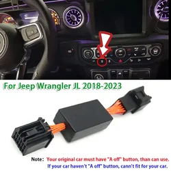 Car Auto Start & Stop Canceller Automatic Stop Start Engine Device Plug Cable for Jeep Wrangler JL 2018-2023