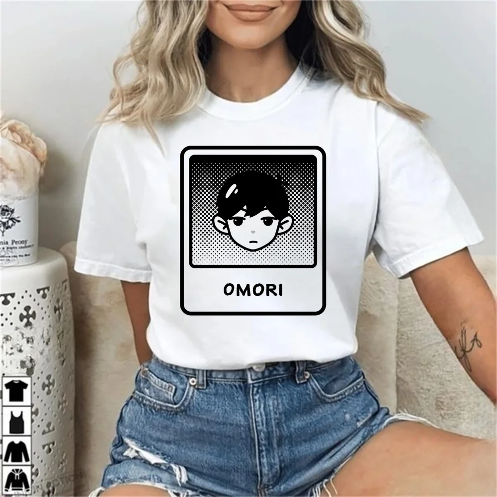Omori t shirt teen jojifuku emo grunge aesthetic baddie shirt party 80s graphic