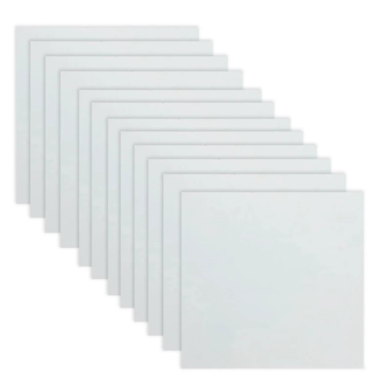 12 Sheets Mylar Sheet 12 X 12 Inch Milky Translucent PET Blank Stencil Making Sheet Easy Install