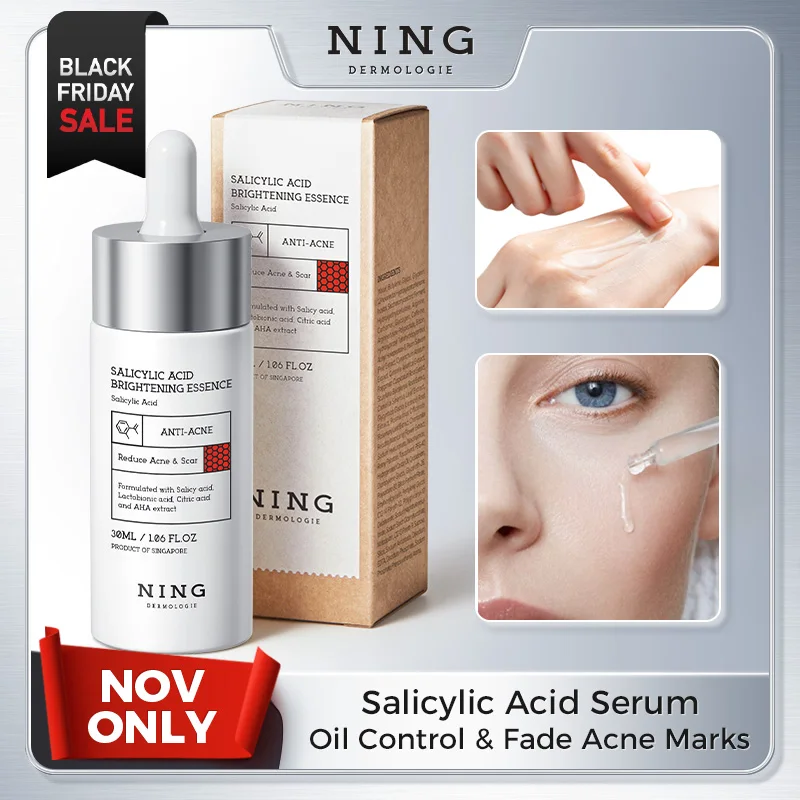 Suero facial de ácido salicílico al 2 %: niacinamida, extracto de centella, BHA + PHA, calmante para imperfecciones, refinación de poros y regulación de aceite