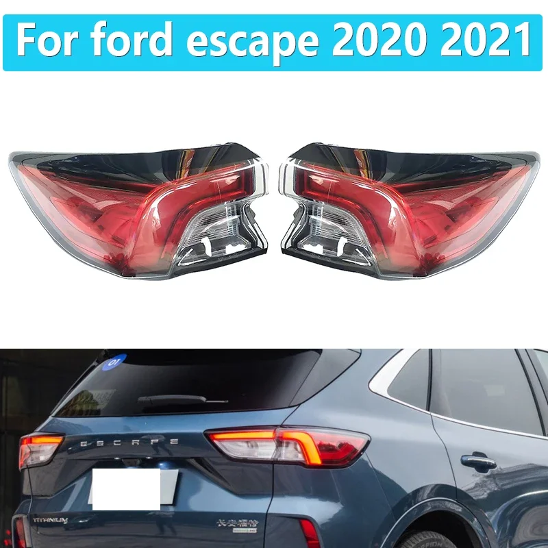 LED Car Rear Tail Light For Ford escape 2020 2021 Turn Signal Light Brake Fog Lamp LJ6B13A603 LJ6B13404 LJ6Z13405 LJ6Z13404