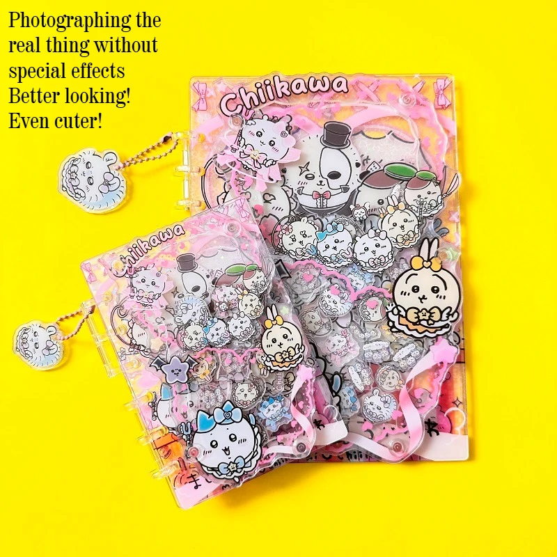 AcrylicShakerBook A5A7 Creative Fashion Chiikawa Diary Handbook Collection Note Stationery Loose-leaf Book Friend Exclusive Gift - view 6