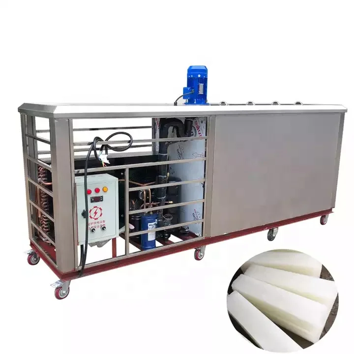 Commercial High Production Stainless Steel Block Ice Brick Making Machine 1 Ton 3t Ice Block Maker