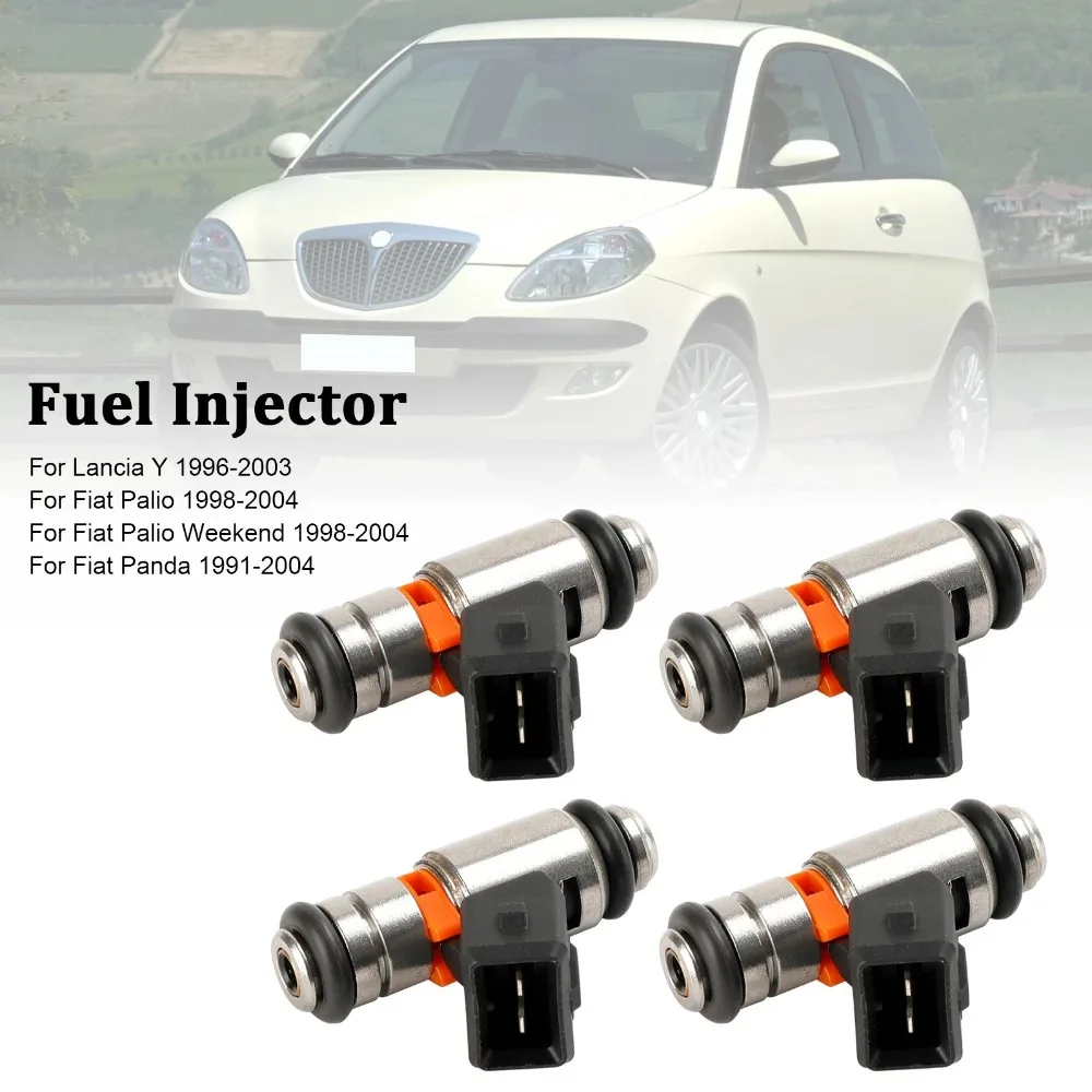 

4PCS Fuel Injector Nozzle for Fiat Doblo Palio Panda Punto Seicento Siena Strada Lancia Y 1.1 1.2 IWP095 0280158169 75112095