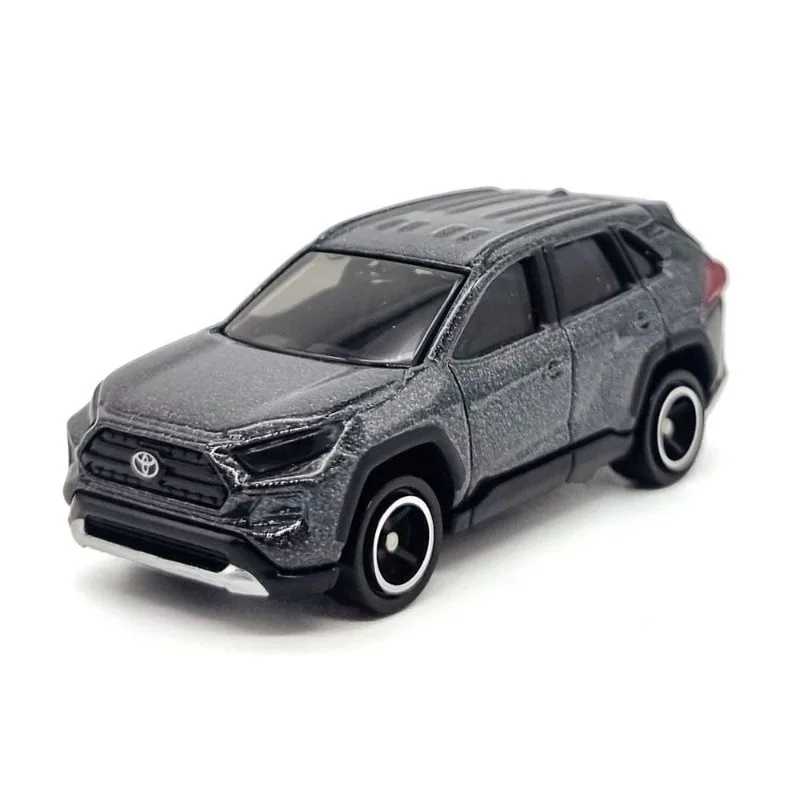 TAKARA TOMY Toyota RAV4 รถรุ่นของเล่นหล่อขึ้นรูปสีแดงกล่องสีขาวของขวัญสำหรับชายเดือนสิงหาคมใหม่