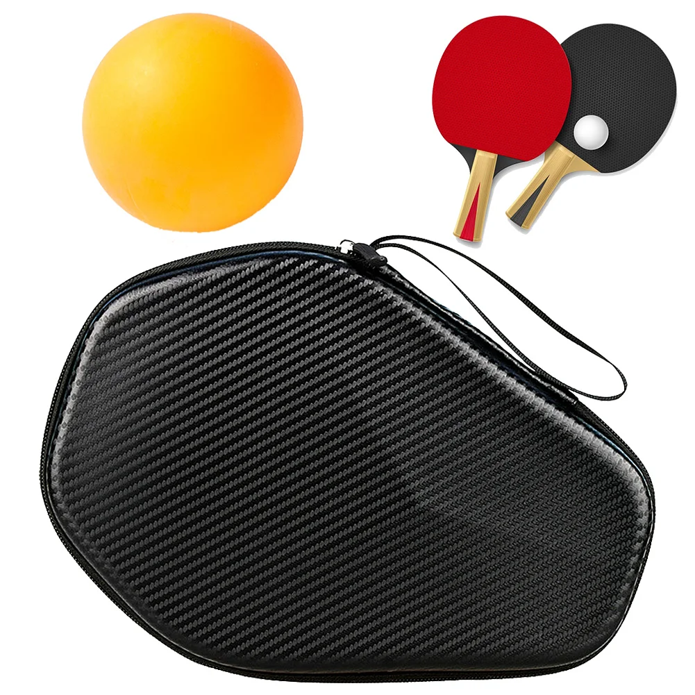 Ping Pong Paddles Case Table Tennis Racket Bag Hard Shell Ping Pong Racket Paddle Cover Bag for 2 Paddles & Multiple Balls