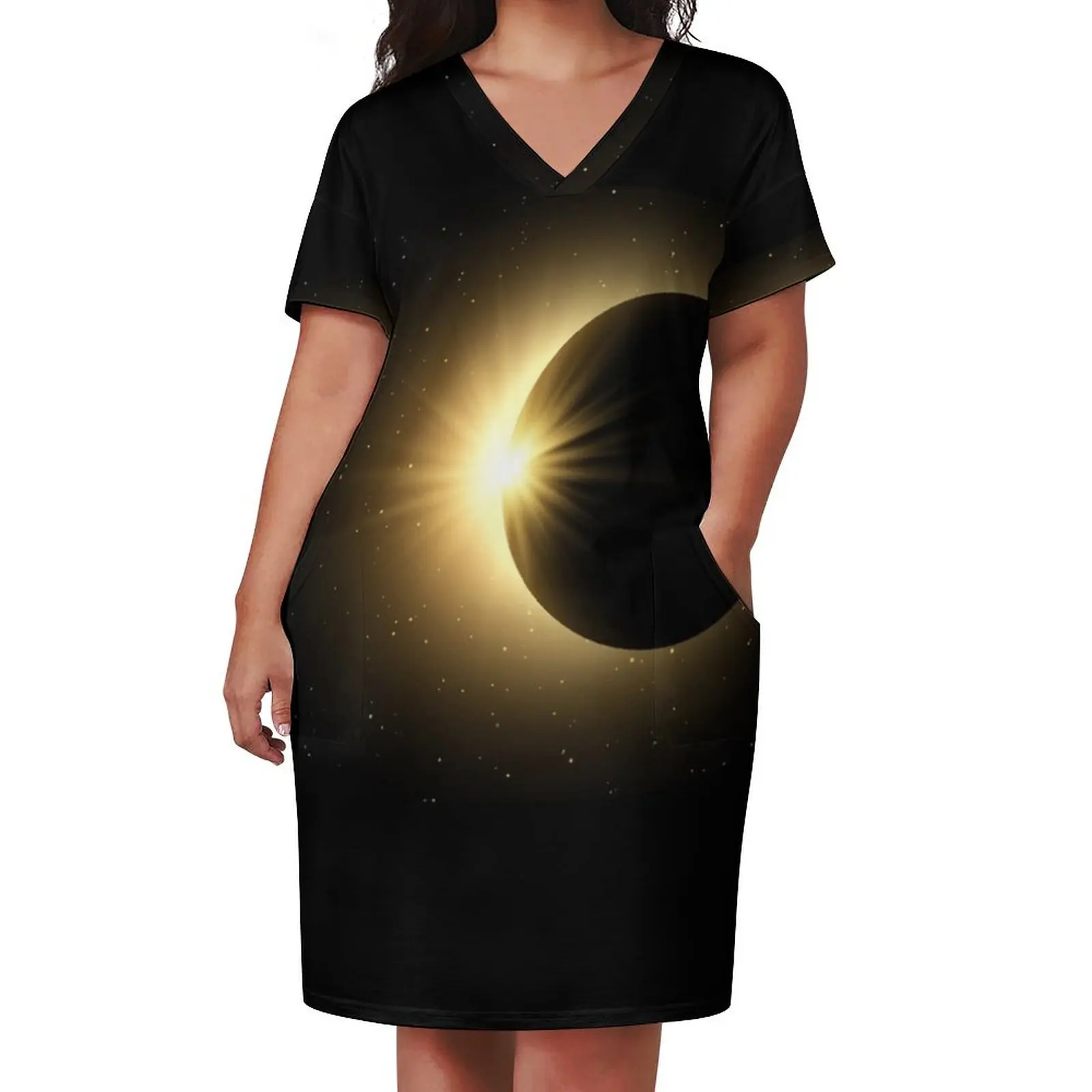 SOLAR ECLIPSE Loose Pocket Dress womens dress festival outfit women