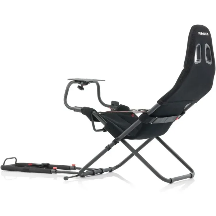 home.Challenge Sim Racing Cockpit Foldable & Adjustabl  for High Performance Sim Racing Compact & Flexible Supports All Steering