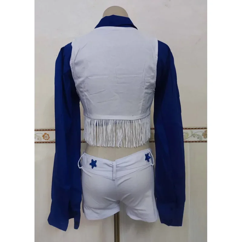 Halloween Carnival Party Dallas Cow Girl Cheerleader Cosplay Costume Sexy High School Competition Cheerleading Dance Fancy D MN5