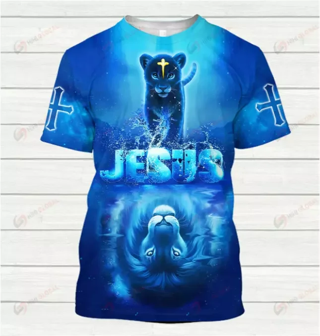 Футболка с 3D-принтом «Иисус — единственный разум, я делаю это было вдали по всему миру»