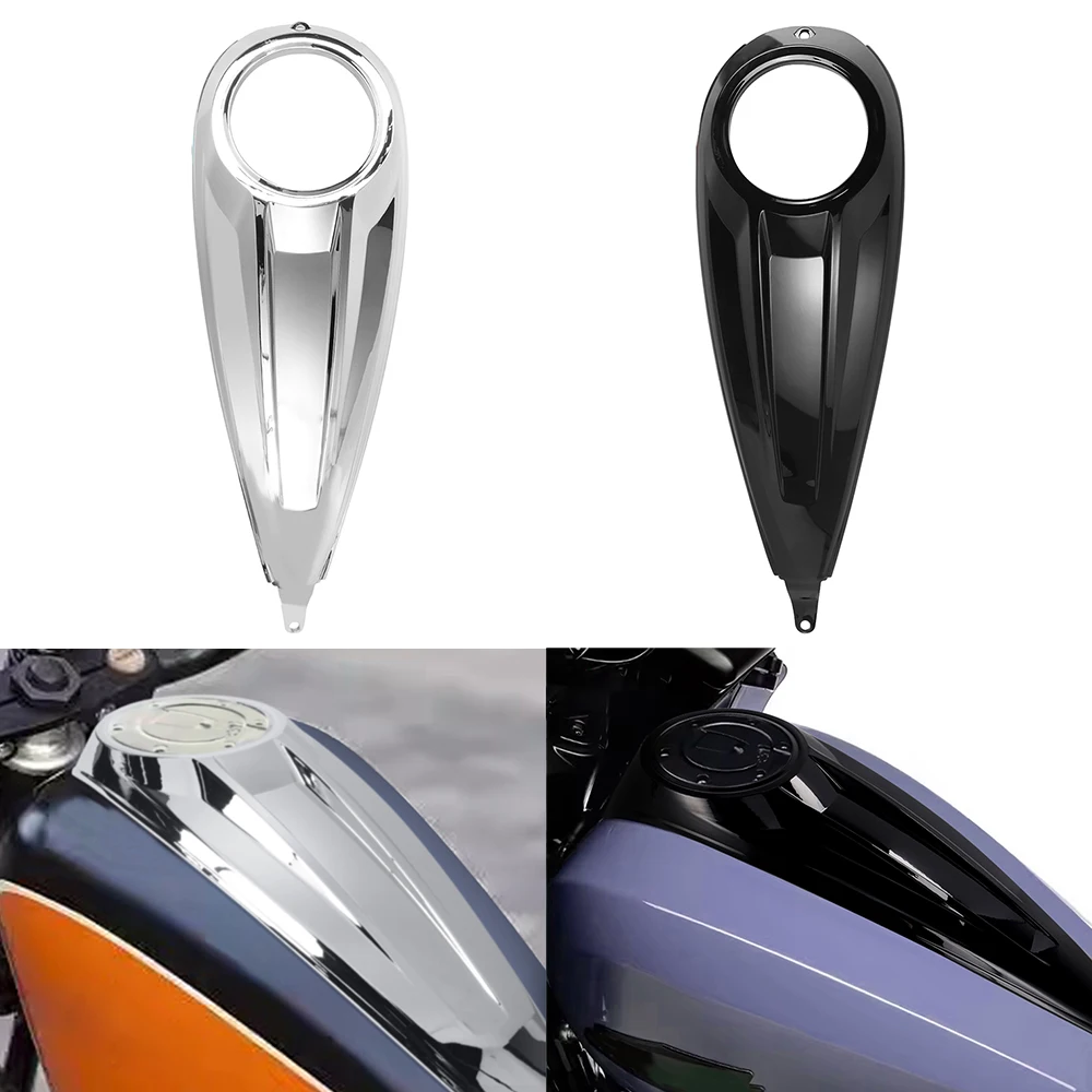 Motorcycle Oil Gas Cover Cap Smooth Dash Fuel Tank Console Trim Panel Plastic For Harley Street Glide CVO Road Glide 2023-2024