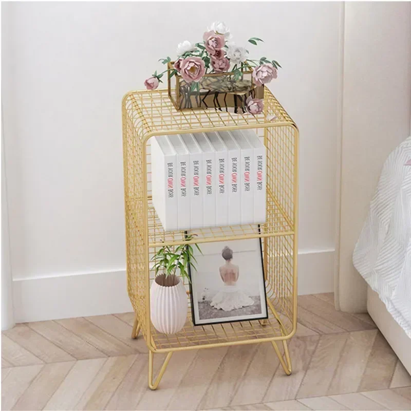 وحدة رفوف سلكية معدنية، رف تخزين مفتوح مع أرفف متعددة، رف عرض أنيق لغرفة المعيشة وغرفة النوم