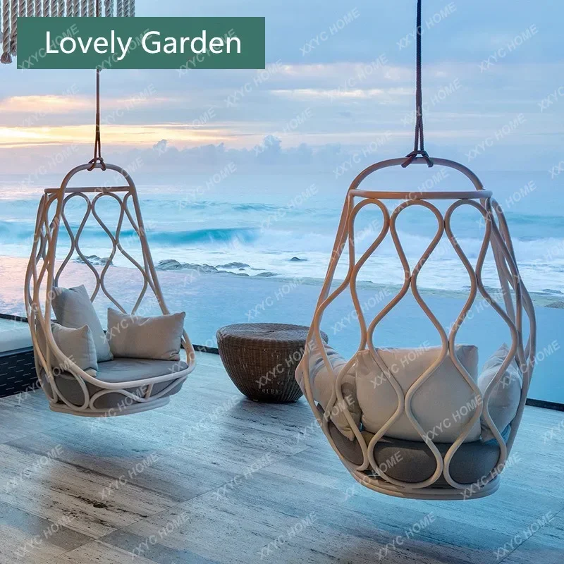 

Outdoor garden handing egg swing chair aluminum indoor living room Hammock basket Hanging type for Balcony custom color and size