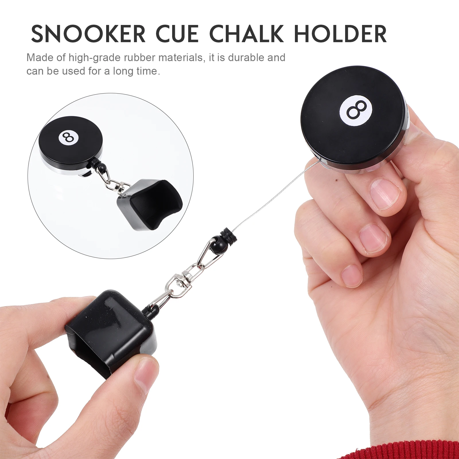 

Billiards Powder Set Cue Chalk Holder for Pocket Pool Clip Holders Major Snooker