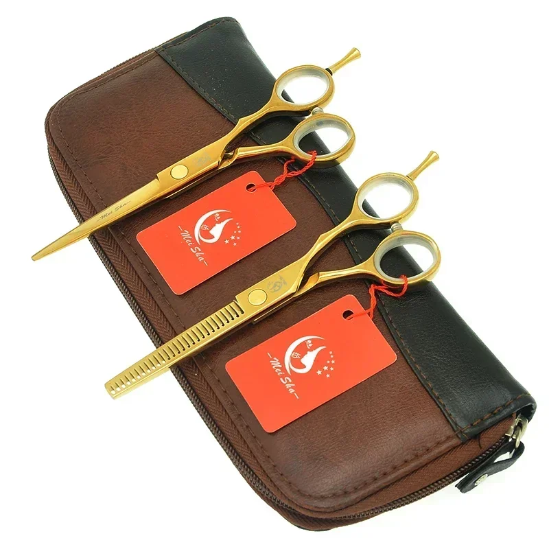 

5.5" Hair Scissors Hairdressing Scissors Set Professional Cutting Thinning Shears Barber Stainless Steel Haircut Clippers A0014A