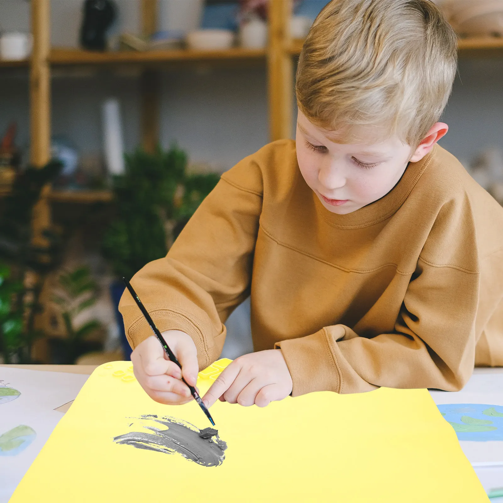 

Silicone Painting Mat Nonstick Craft Mat For Diy Art Projects Portable Silicone Sheet Resin Clay Watercolor Gouache Crafts