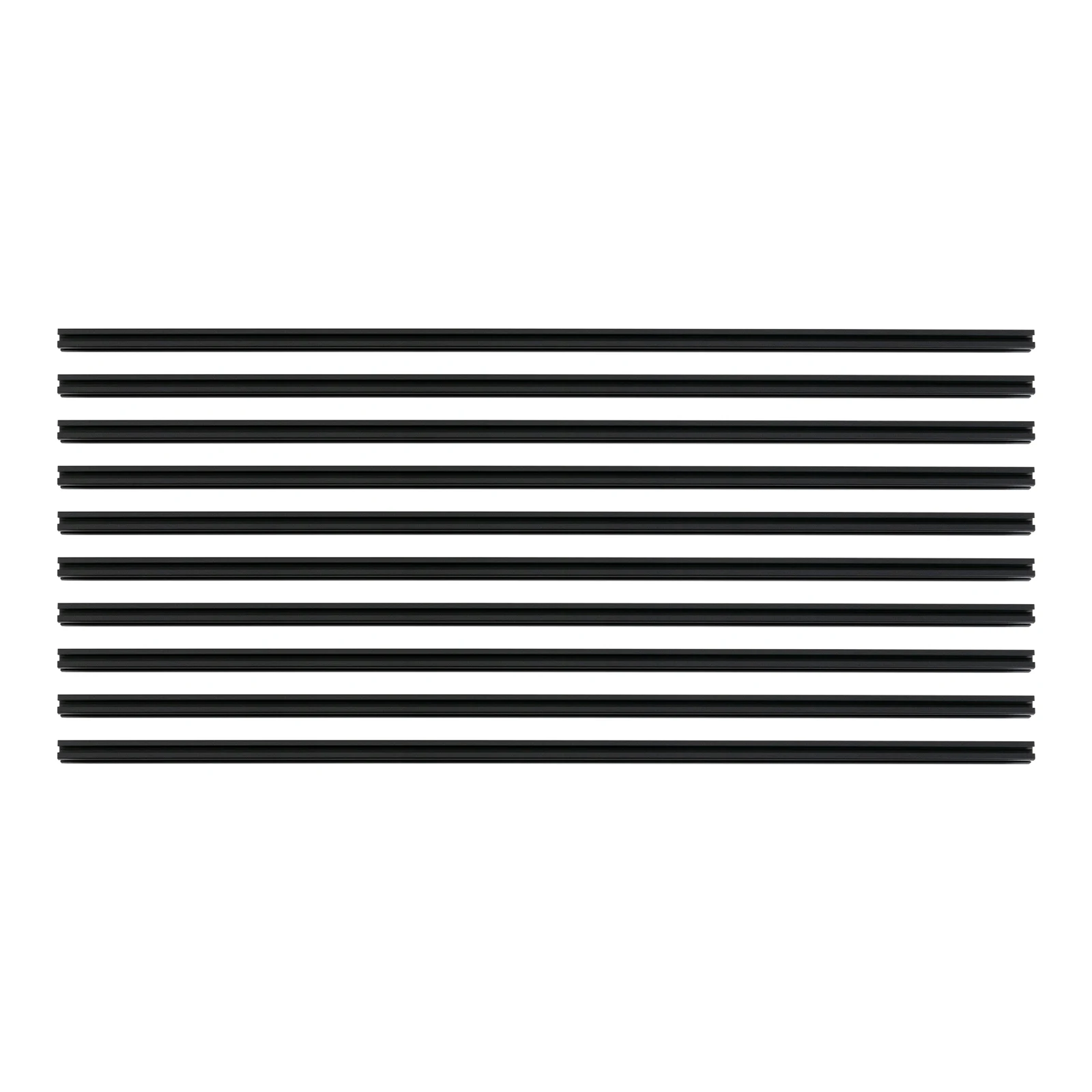 20*20*1000mm 2020 T-Slot Aluminum Extrusion For CNC 3D Printer Black 10 Packs US