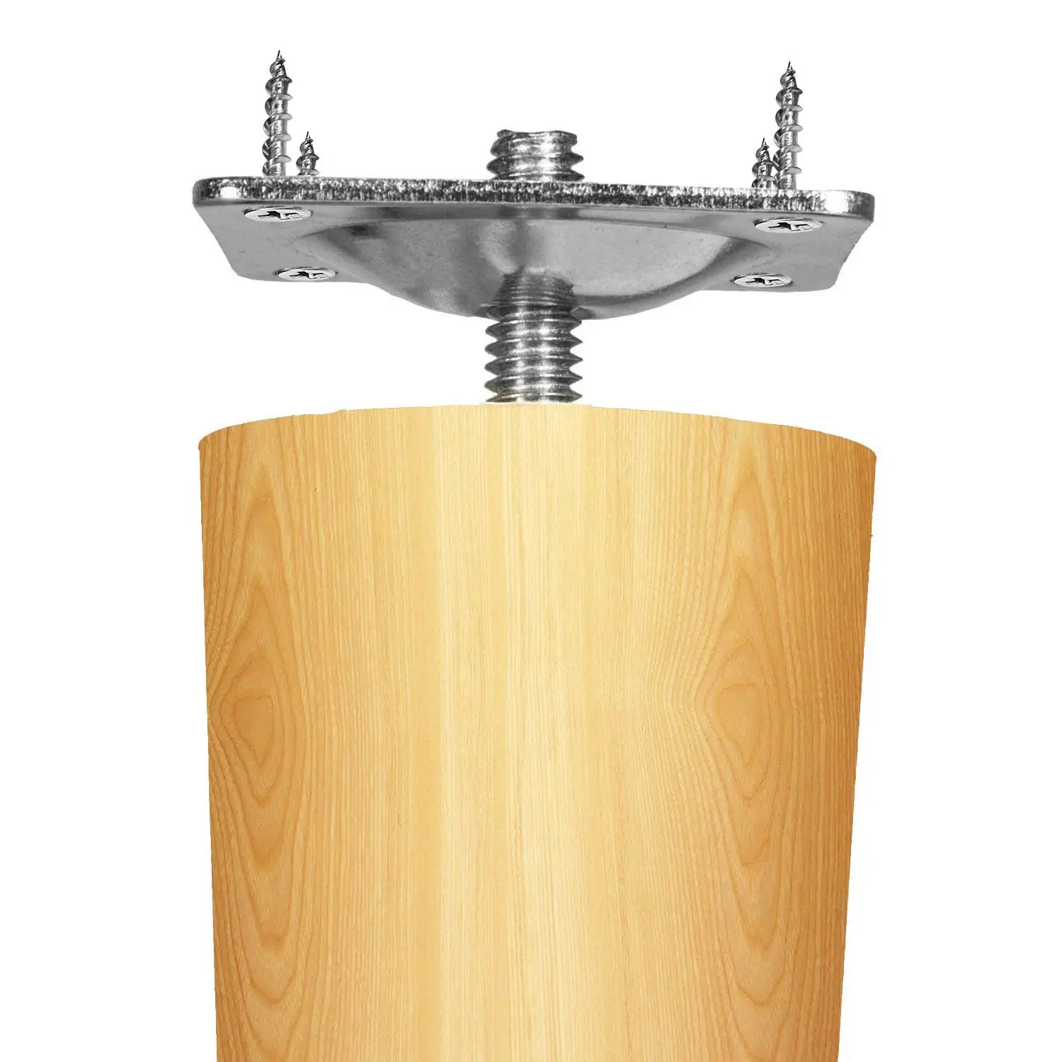 4 قطع من ألواح تركيب أرجل الأثاث مع براغي، دعامات M8 على شكل حرف T للأريكة والأريكة وأرجل الطاولة