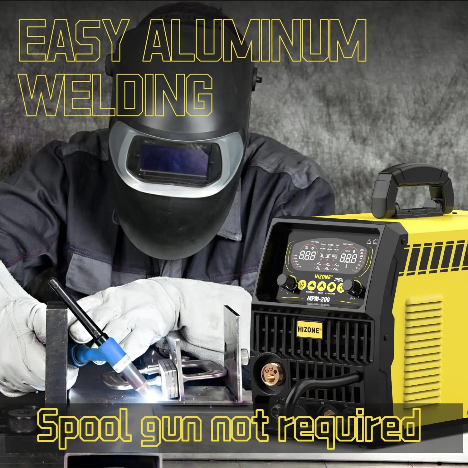 200 Amp 8-in-1 Plasma Cutter and Welder Combo, Aluminum MIG/TIG/CUT Welding Equipment