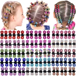 6Pcs Crystal Rhinestone Flower Hair Claw Hairpins Hair Accessories Ornaments Hair Clips Hairgrip for Kids Girl