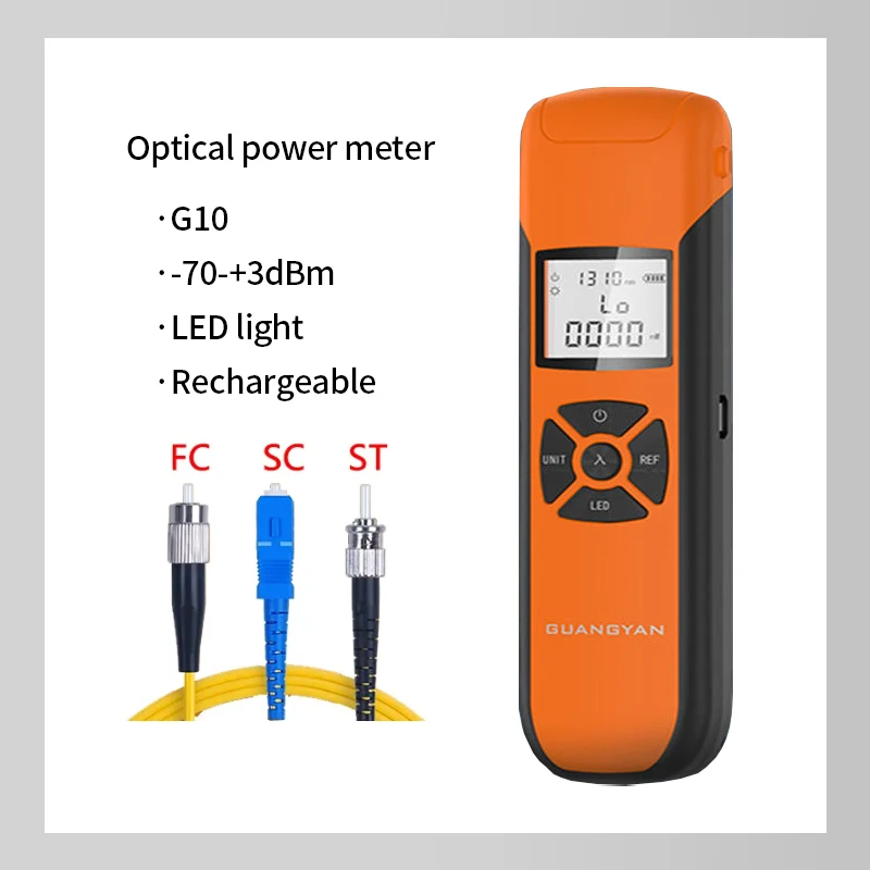 FTTH Fiber Optic Tool Kit with Fiber Cleaver SKL-6C/FC-6S G10 Optical Power Meter 10MW Visual Fault Locator VFL Fiber strippers