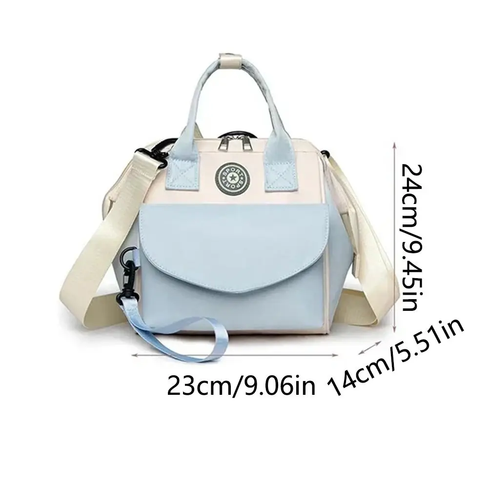 Waterproof Mommy Bag Backpack Detachable Front Pocket Large Capacity Diaper Handbag Insulation Bag Handle Travel Diaper Tote