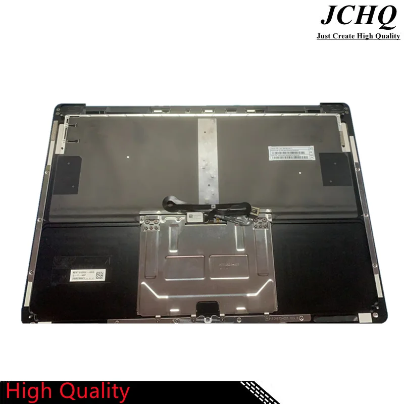 Imagem -02 - Jchq Original para Microsoft Surface Laptop 13.5 Polegadas 1867 1868 Teclado Topcase Backlight Trackpad Montagem Reino Unido Metálico Preto