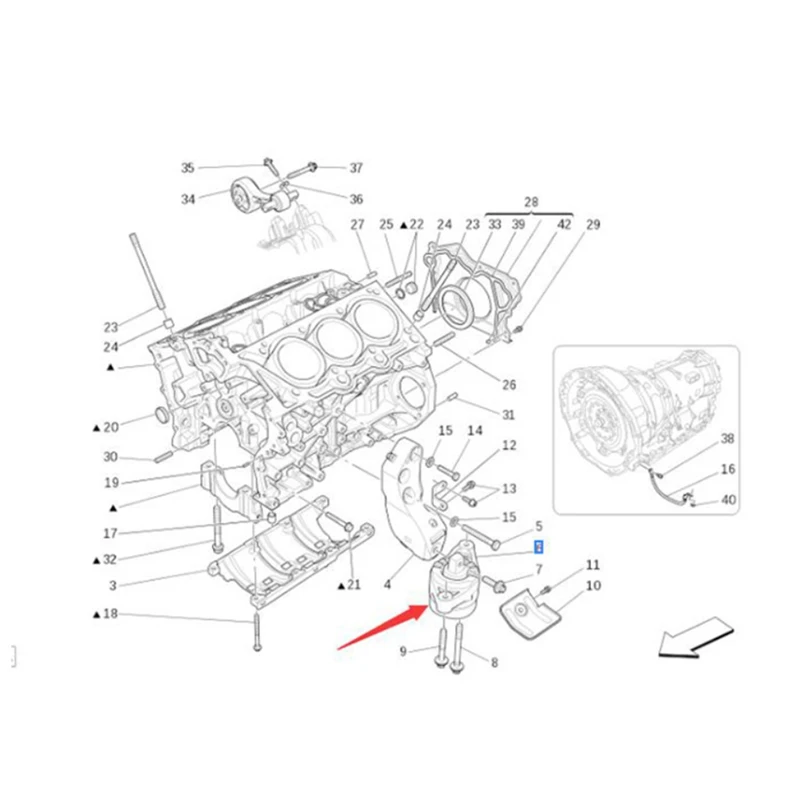 For Maserati Ghibli 14-17 Quattroporte 13-16 Engine Gearbox Stand Parts Motor Mount 670004871/670004870