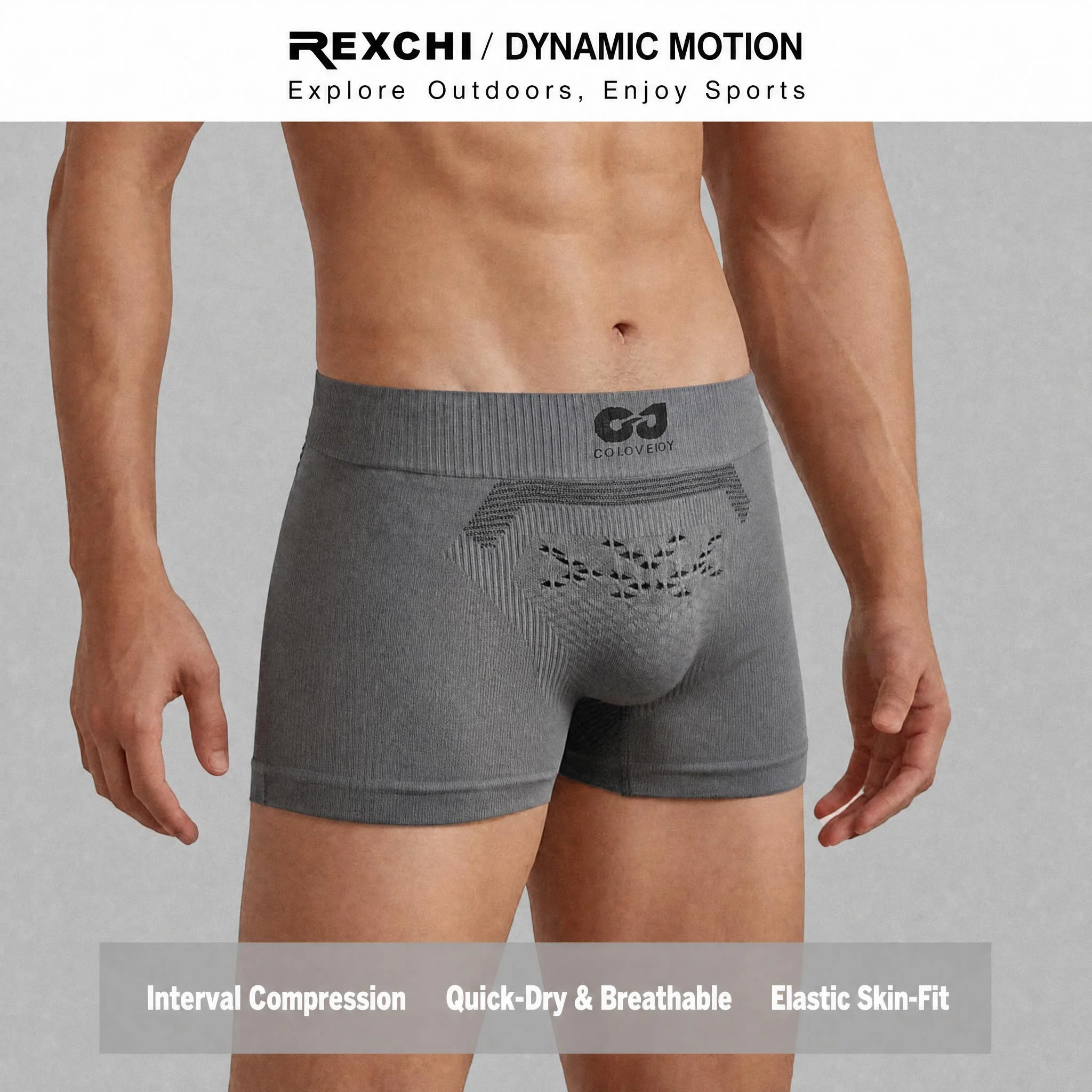 Men's Summer Seamless Sports Panties Fitness Running Sweat Absorbent Training Equipment Elastic Workout Flat Angle Briefs