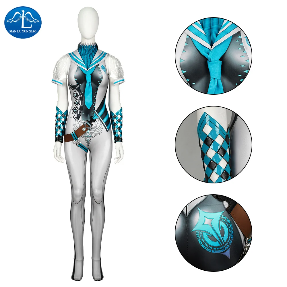 

Game Stellar Blade Eve Cosplay Costume Halloween Jumpsuit Cloak Full Set To Choose Size