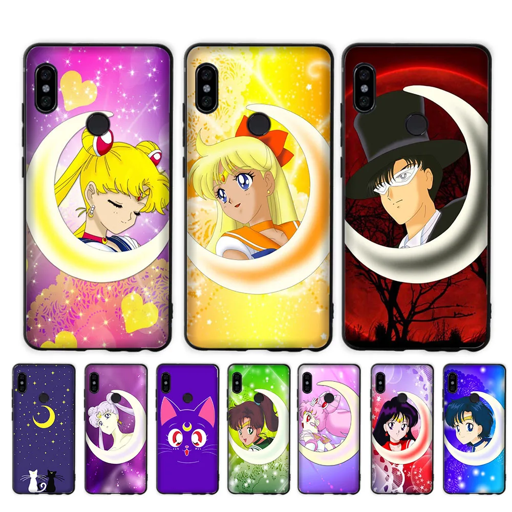 Case for Samsung A01 A02S M02S A03S Core A10S A20S A30S A40S A50S A70 M10 M20 M30S M21 M62 F62 ZR14 Curved Moon and Girl