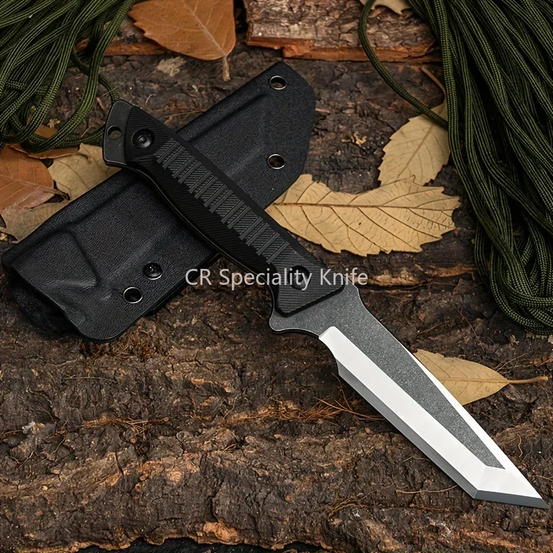 High Quality Combat Fixed Knife 8Cr13Mov Tanto Blade Nylon Glass Fiber Handles Safety Tactical Knife Adventure EDC Multitool