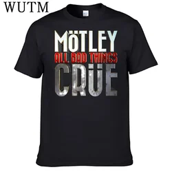 Motley Band Crue T Shirt 100% Cotton Men Shirt N09