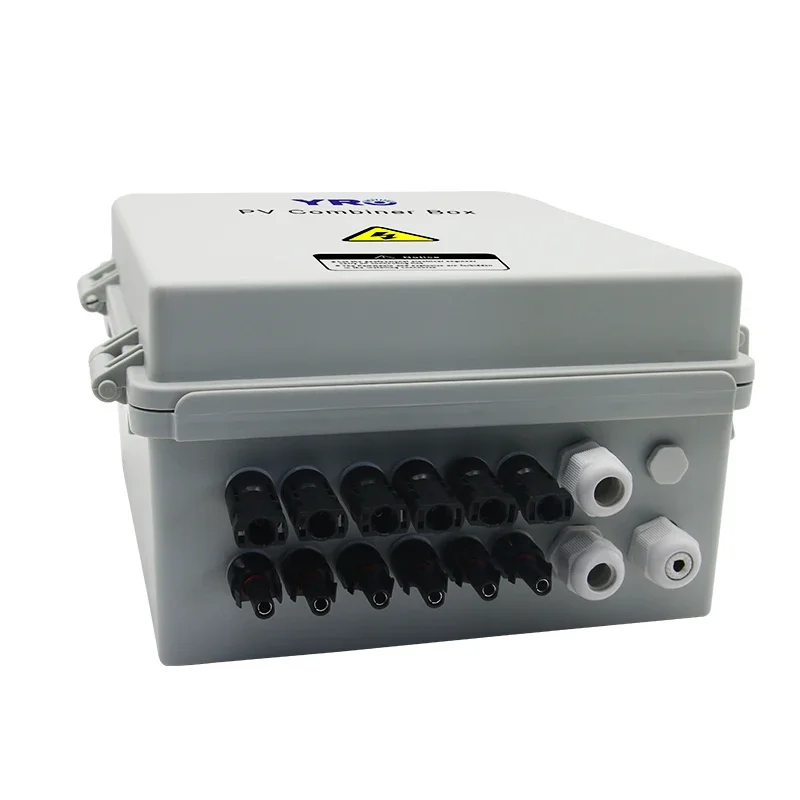 PV combiner 6 string Solar DC module junction box 550V 6 in 1 out for Photovoltaic array