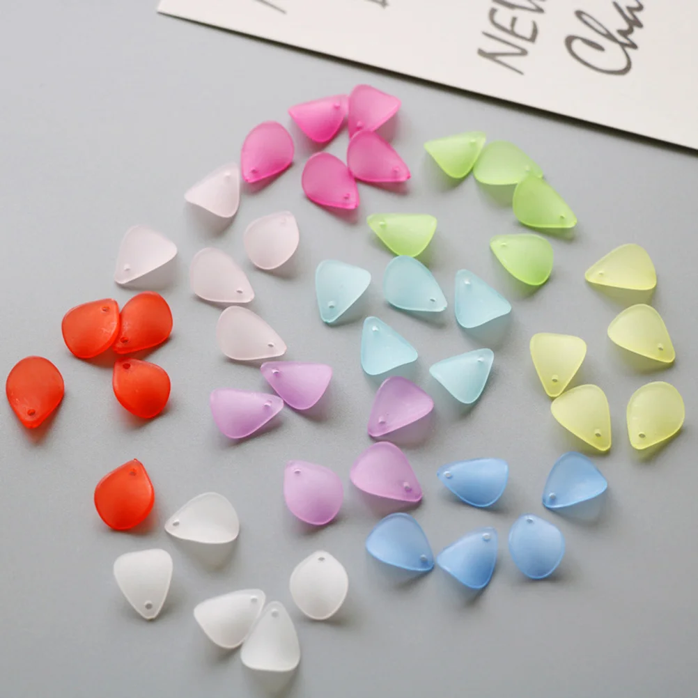 

1Pack Acrylic Sky-Blue Candy-Colored Simulation Petal Plastic Flower Accessories DIY Jewelry Pendant Handmade Craft Gift