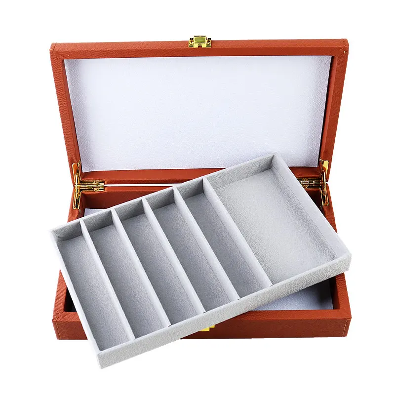 Blue brown high-quality watch/strap integrated storage box compatible with multiple materials/styles strap PU collection box