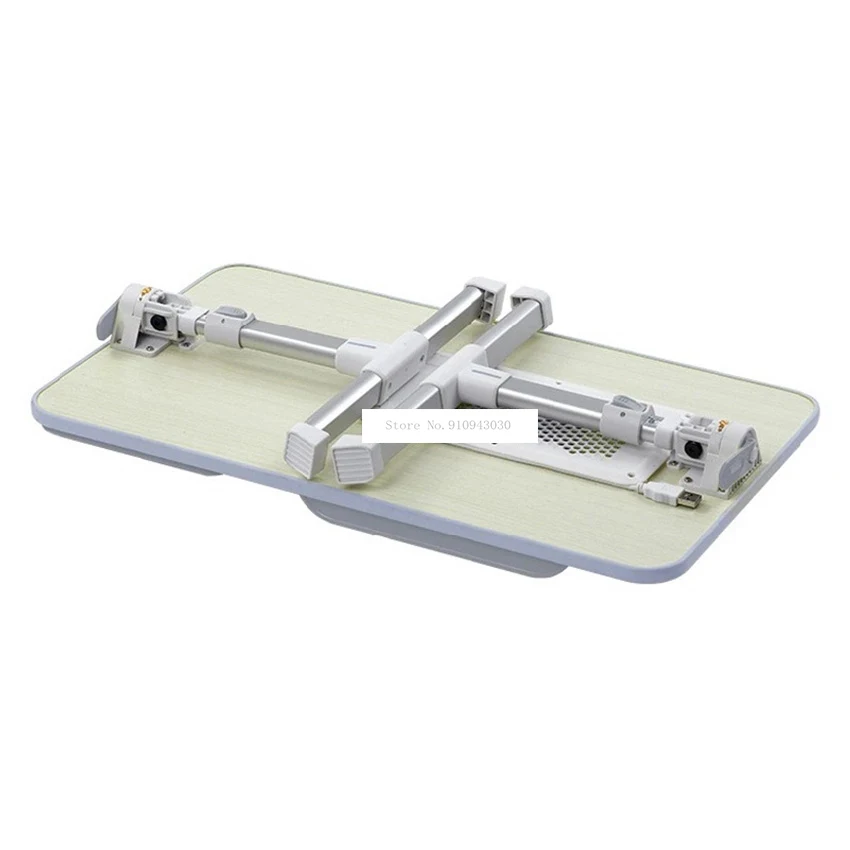 A8 Adjustable Height Foldable Laptop Computer Table Multipurpose Bed Table With Cooling Fan Angle-Adjustable Non-Slip Desktop