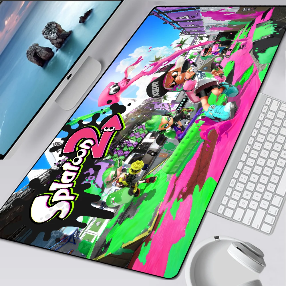 Splatoon 2 Large Gaming Mouse Pad Computer Mousepad PC Gamer Mouse Mat Laptop Mausepad XXL Mouse Carpet Keyboard Mat Desk Pad