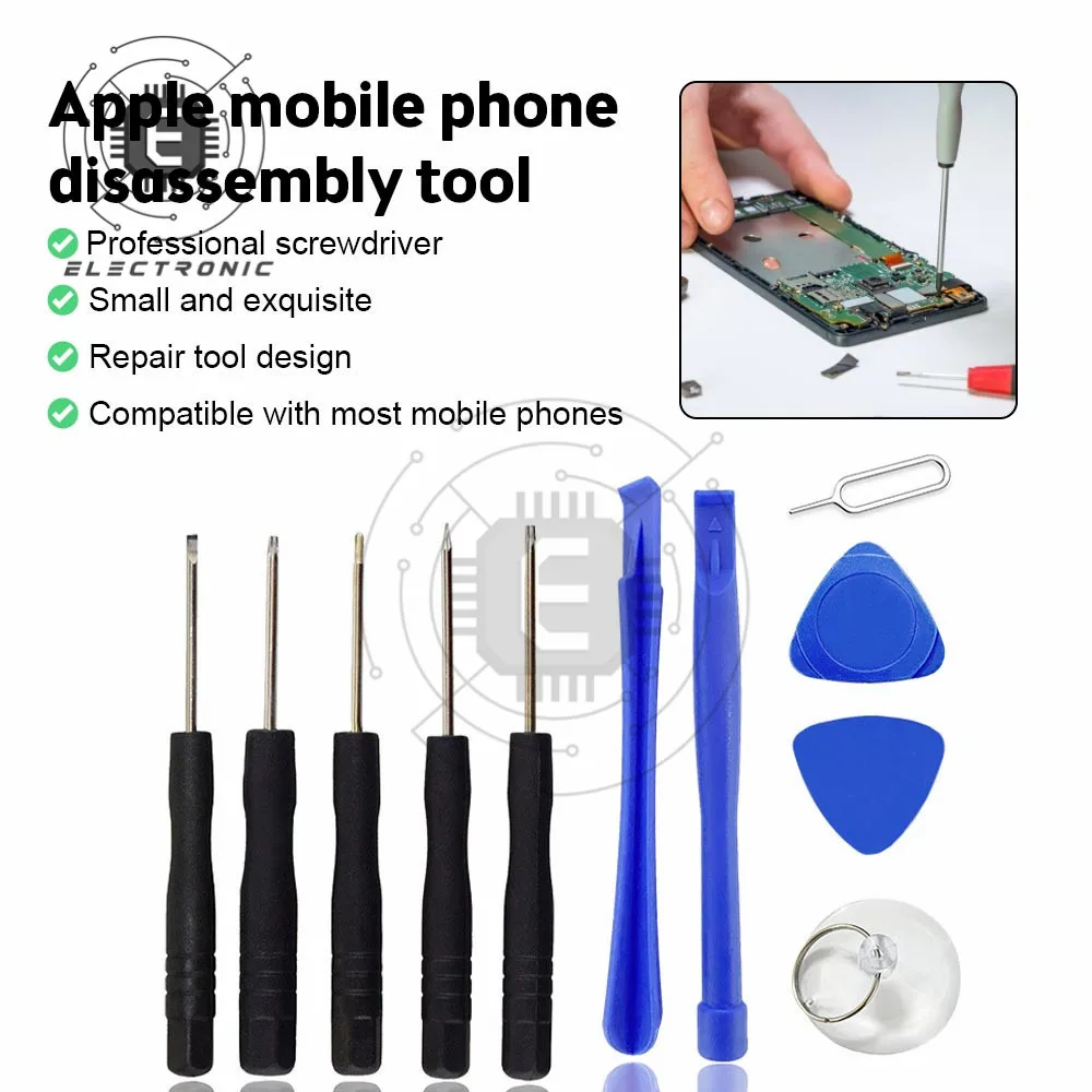 11/8 pz/set Kit di strumenti per la riparazione della barra di leva dello schermo di apertura del telefono cellulare Set di cacciaviti per smontare il telefono cellulare