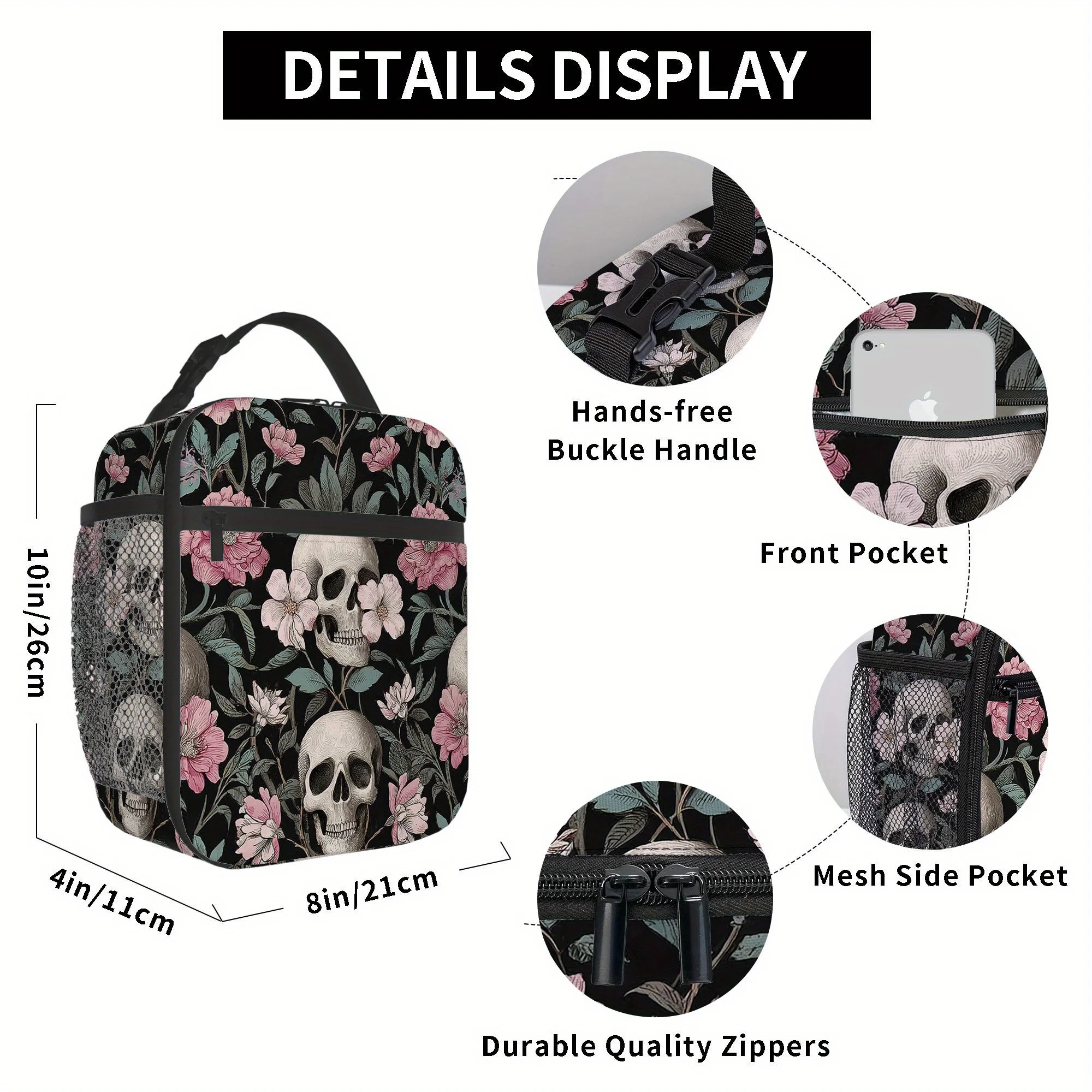 1pc a Printed Thermal Insulation Bag, Not for Food Contact, Ideal for Home, Restaurants, And Offices, Portable And Reusable for