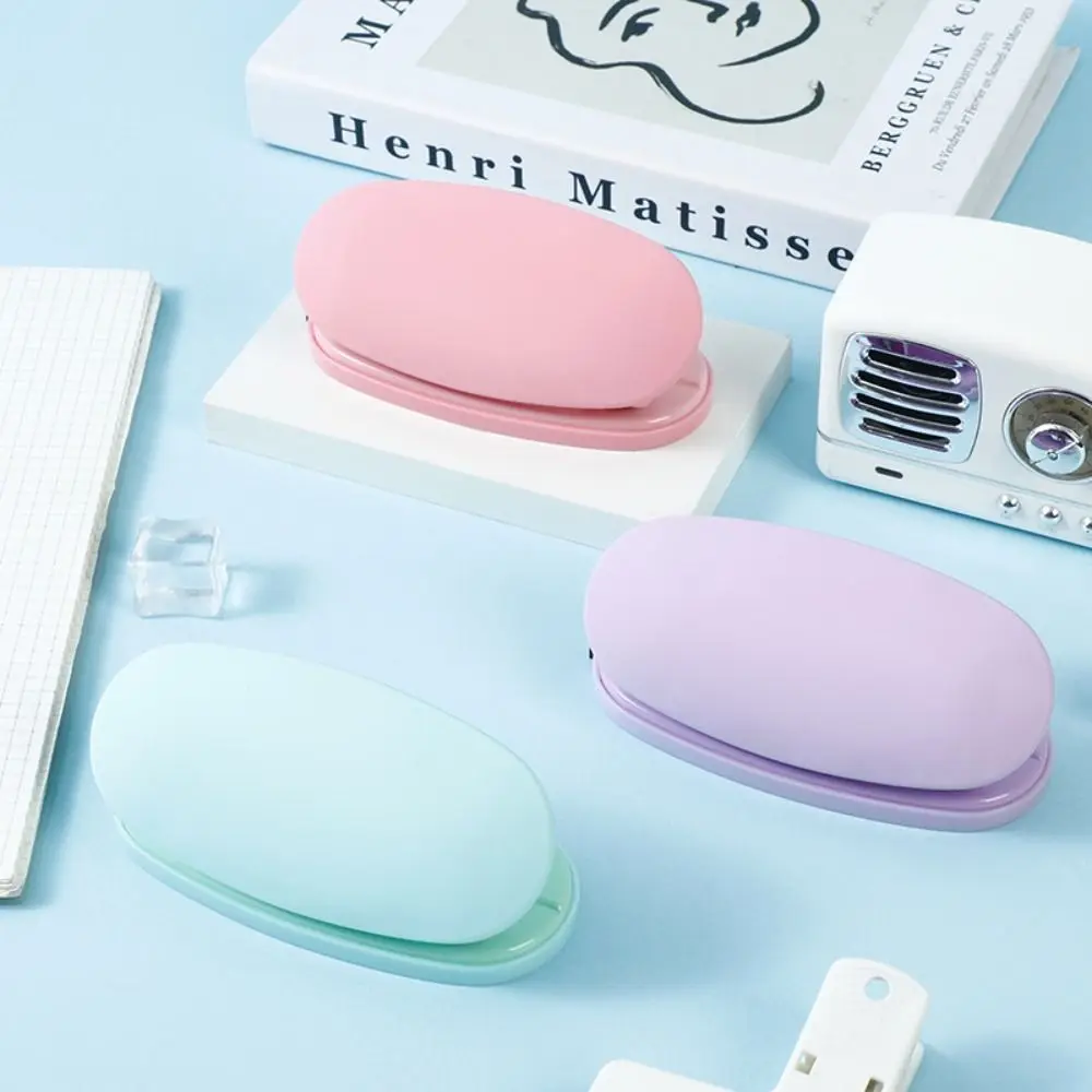 Portable With Measure Scale 2-hole Paper Punch Double Holes Manual Binding DIY Hole Punch 6cm Binding School