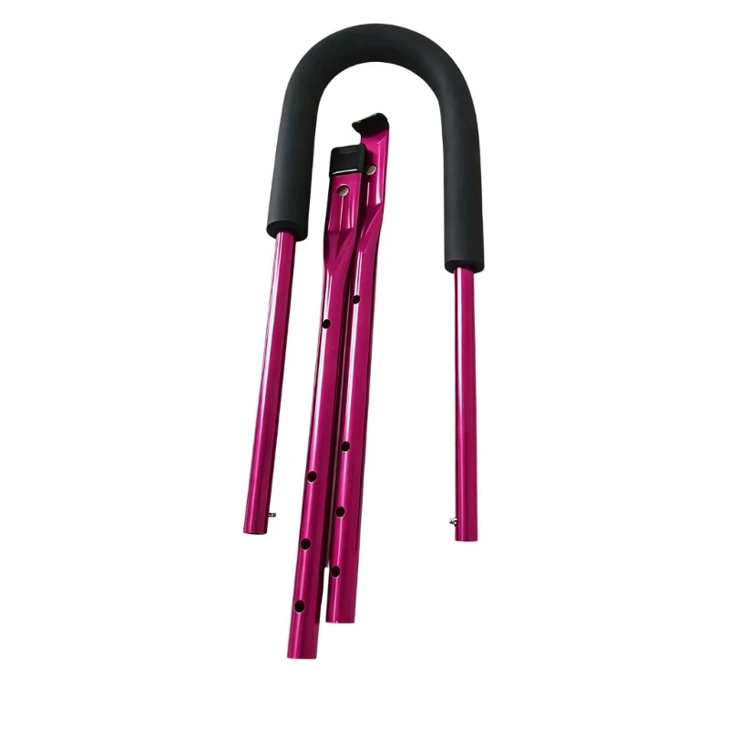 Practice Push Handle for Kids Bikes with Telescoping Bar, Padded Grip, and Rear Mount Support for Adult Control