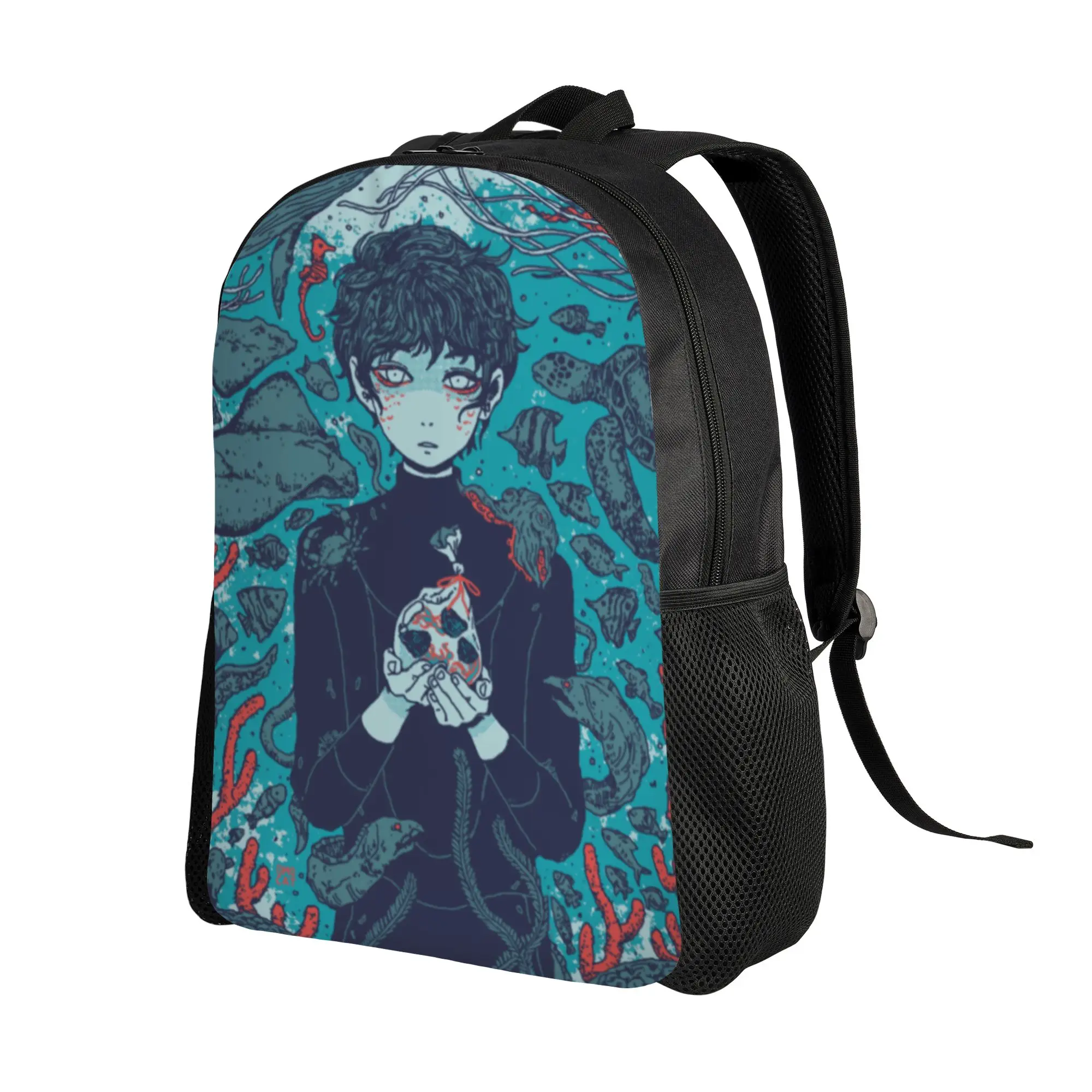 Omori Omocat Backpack  Casual High School Business Daypack Basil Aubrey Anime Game Laptop Computer Shoulder Bag Gift