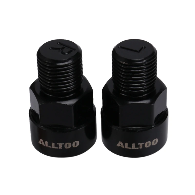 ALLTOO 1Pair Steel Bike Pedal Extenders Bicycle Pedal For MTB Road 9/16 Inch Crank 1/2 Inch Bike Pedal Adapters Bike Parts