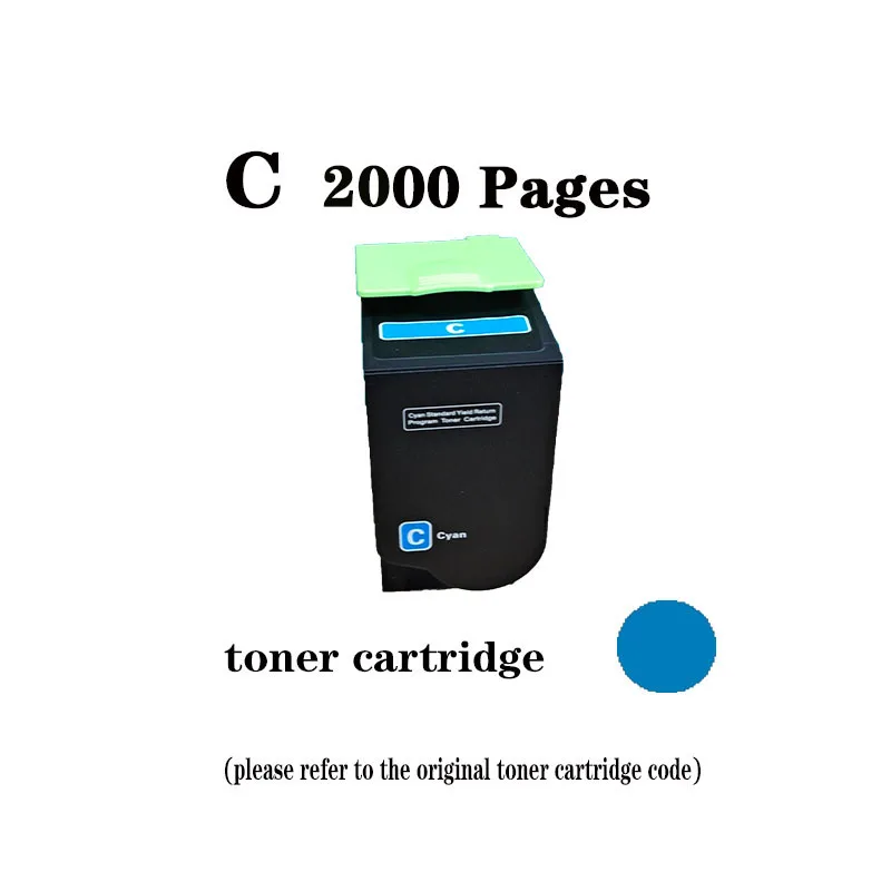 2.5K/2K  NA Version 80C1SK0/80C1SC0/80C1SM0/80C1SY0 Toner Cartridge for Lexmark CX310/CX410/CX510