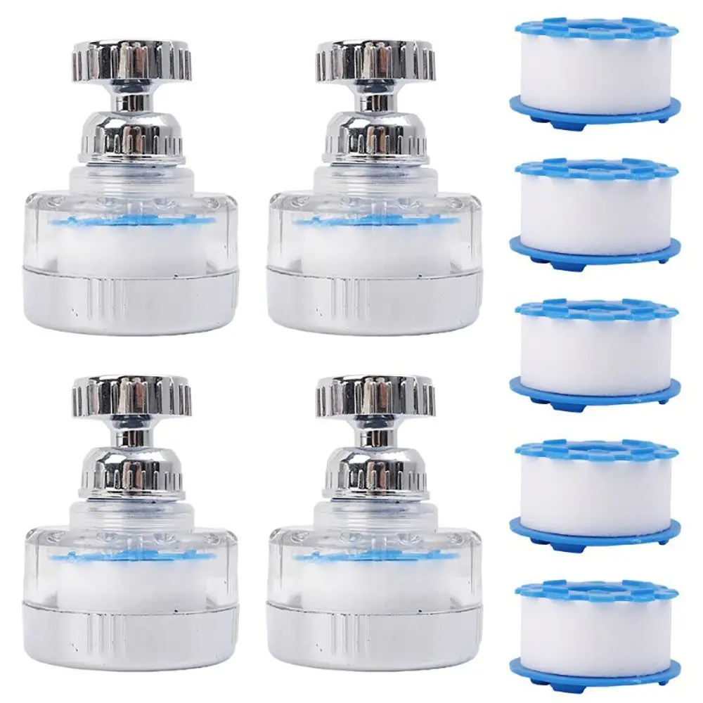 360 Degree Rotating Filter Splash-proof Faucet Shower Kitchen Sink Water Filter Faucet Nozzle Faucet Filter with Adapter