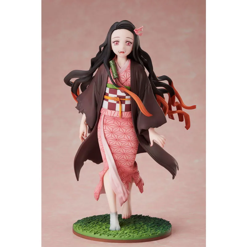 Oryginalna oryginalna figurka Anime Aniplex+ Demon Slayer Kamado Nezuko nadchodząca na słońce Model kolekcjonerski Statuetka Ozdoba