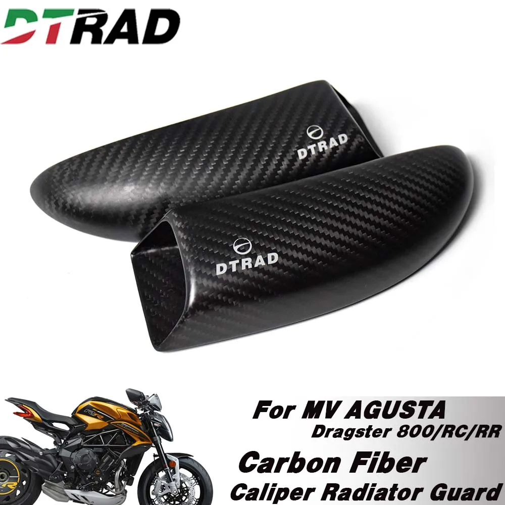 Motorcycle Carbon Fiber Caliper Radiator Guard Brake Ducts Cooling System For MV AGUSTA Dragster 800RC 2015-2023 800RR 2014-2022