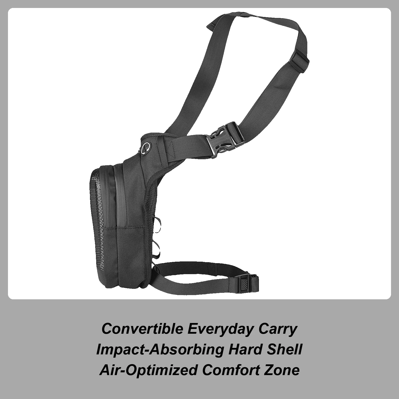 

Сумка для ног, водонепроницаемая регулируемая карманная многофункциональная уличная нагрудная сумка для ног для езды на велосипеде, пешего туризма, путешествий, уличного велосипедного альпинизма