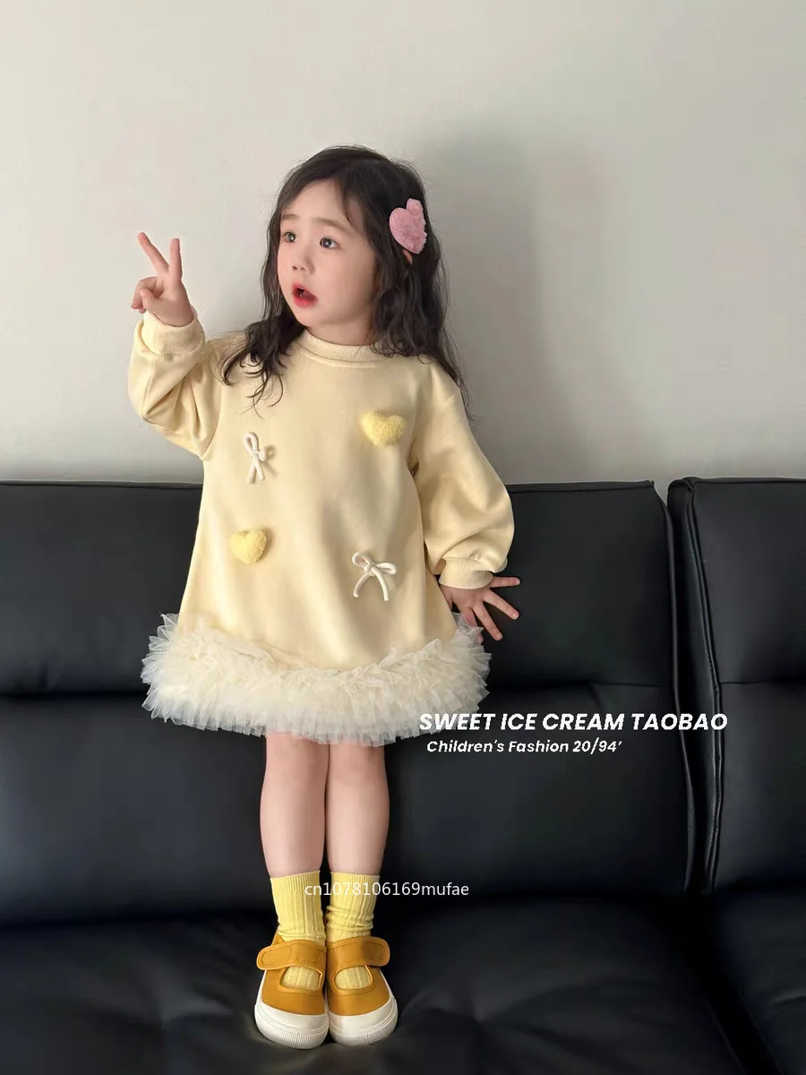 girls-casual-dresses-girls'-puffy-princess-dress-tiered-sweater-gown-cute-spring-fall-outfit-for-toddlers
